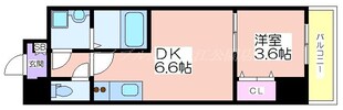 メルベージュ難波サウスⅢの物件間取画像